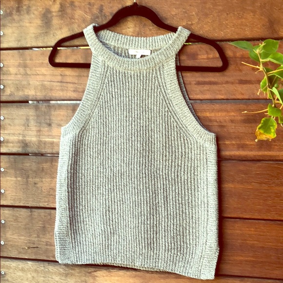 Madewell Other - Madewell sleeveless gray sweater top